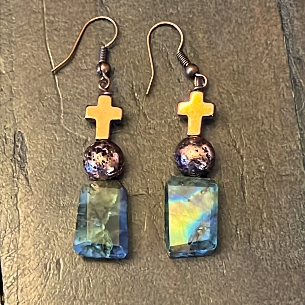Labradorite GORGEOUS Flash! Earrings
